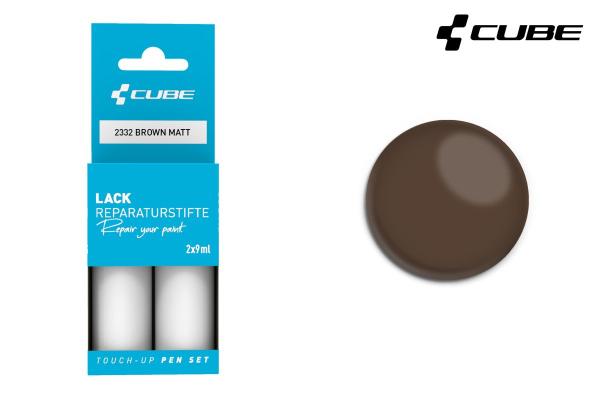 CUBE Lackstift Set BROWN matt 2332