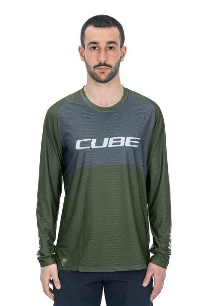 CUBE VERTEX Rundhalstrikot TM langarm Gr&ouml;&szlig;e: L Produktbild 1