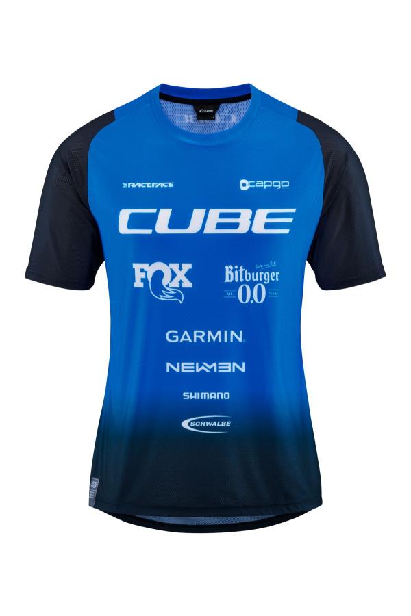 CUBE VERTEX Rundhalstrikot X Actionteam kurzarm Gr&ouml;&szlig;e: S