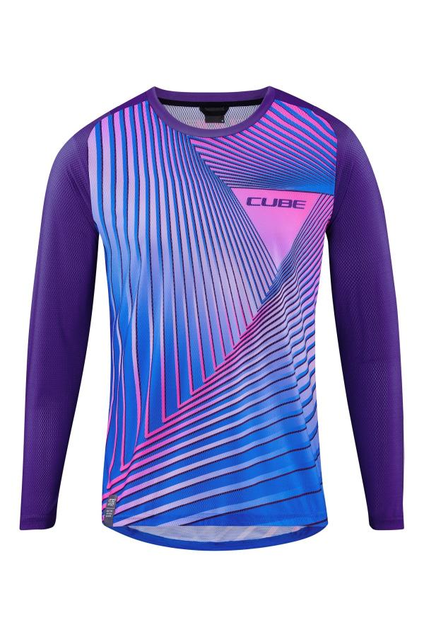 CUBE VERTEX Rundhalstrikot langarm Gr&ouml;&szlig;e: XS