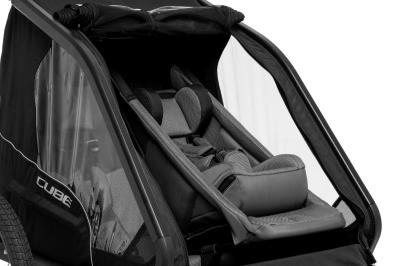 CUBE Babyschale f&uuml;r Kinder Fahrradanh&auml;nger Double Produktbild 5