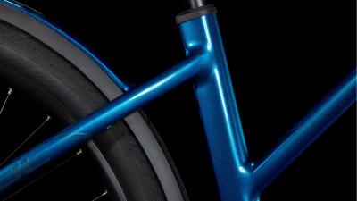 Cube Kathmandu Hybrid EX 800 electricblue'n'chrome Gr&ouml;&szlig;e: Trapeze 50 cm Produktbild 4
